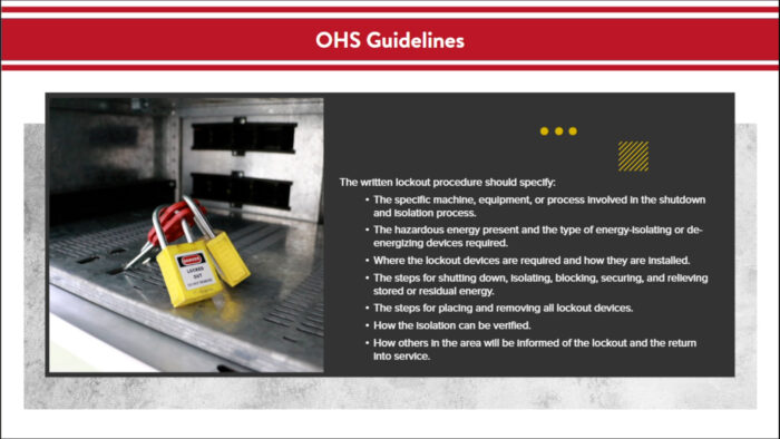 Lock Out Tag Out (LOTO) - Image 3