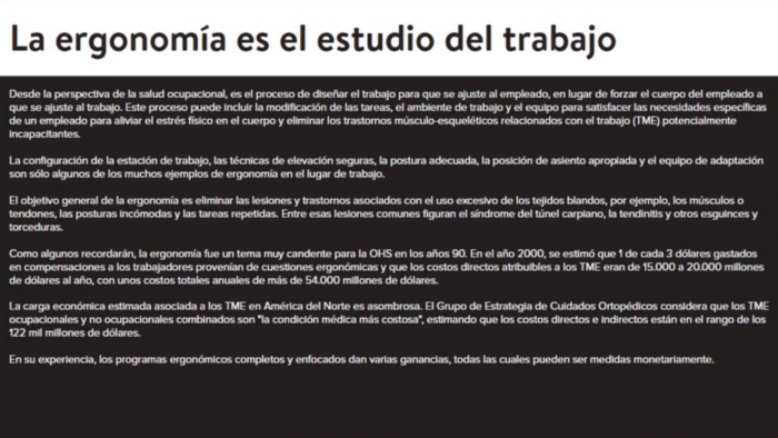 SPANISH: Office Ergonomics - Image 4