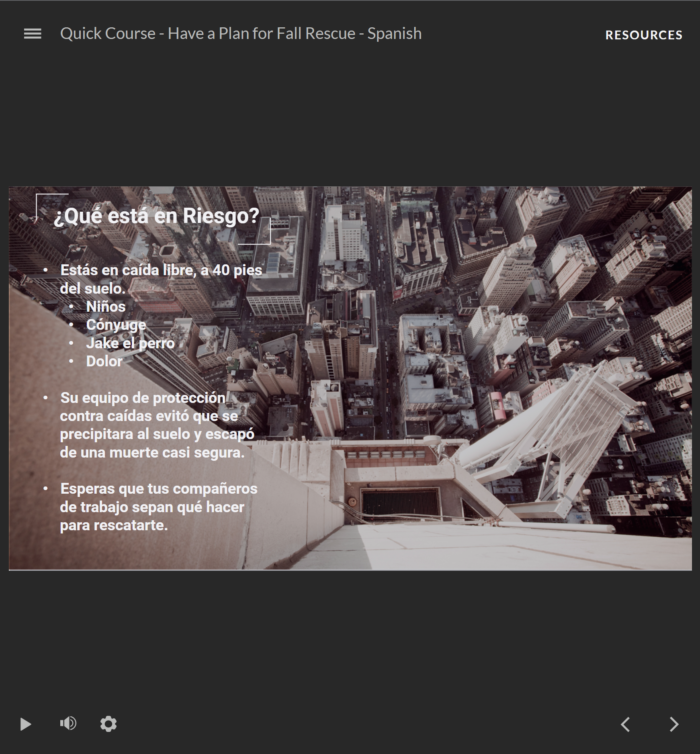 Have a Plan for Fall Rescue - Quick Course (Spanish) - Image 2