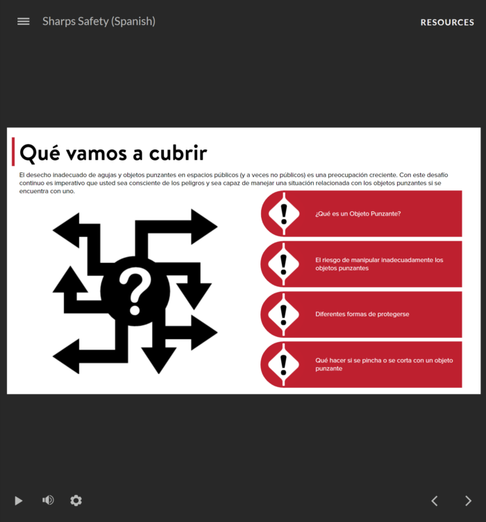 Sharps Safety - Spanish - Image 2