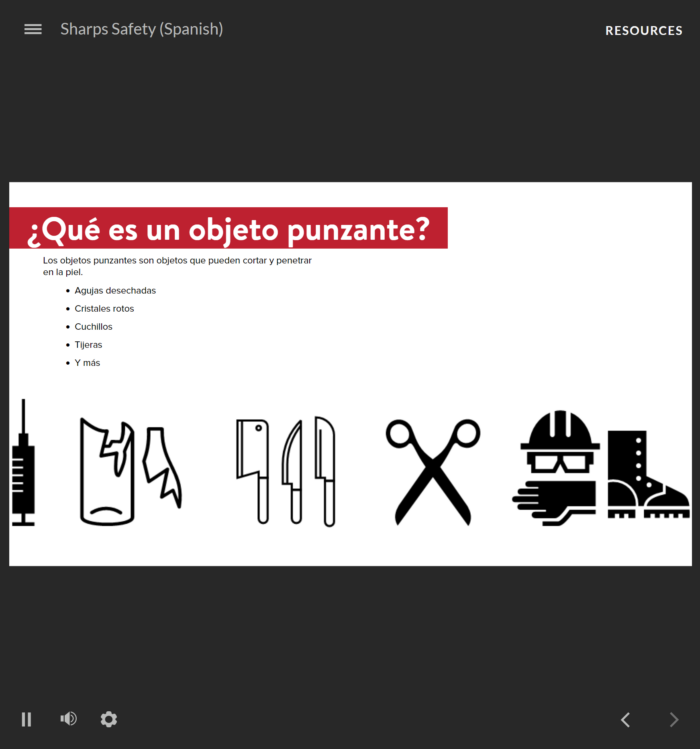 Sharps Safety - Spanish - Image 3
