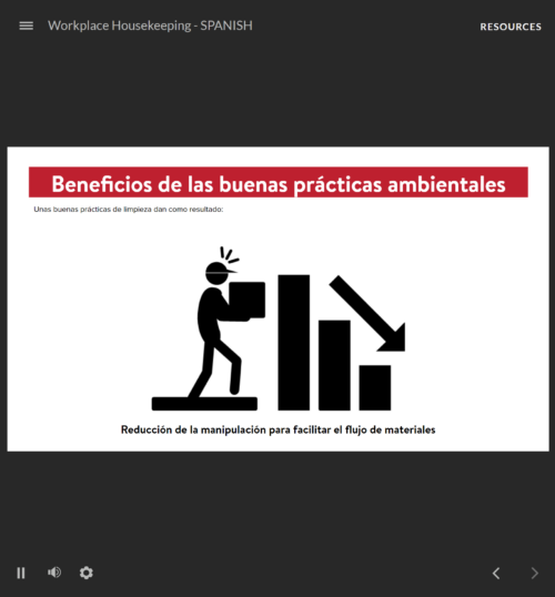 Workplace Housekeeping Spanish SafetyNow